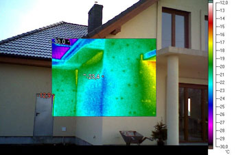 Termogram elewacji zewnętrznej